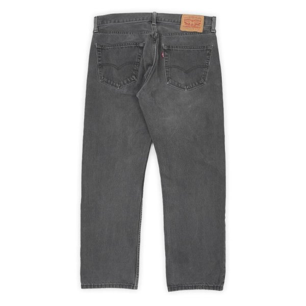 画像2: 00's Levi's 505 ブラックデニムパンツ "W34 L30" (2)