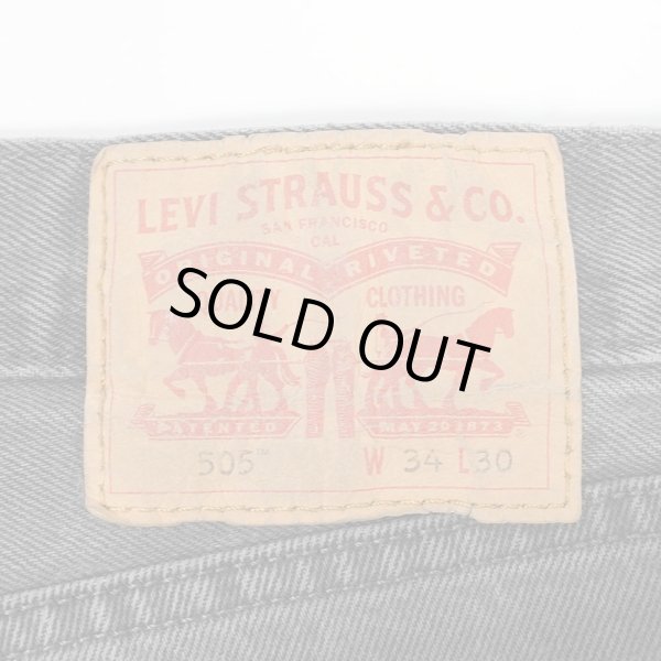 画像3: 00's Levi's 505 ブラックデニムパンツ "W34 L30" (3)