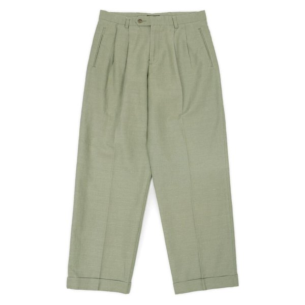 画像1: Late 90's DOCKERS 2タック コットンリネントラウザー "W32 L30" (1)
