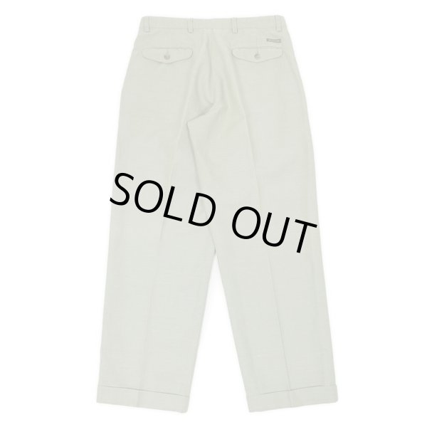 画像2: Late 90's DOCKERS 2タック コットンリネントラウザー "W32 L30" (2)