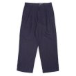 画像1: 00's Eddie Bauer 2タック リネントラウザー "DARK NAVY / W33 L30" (1)
