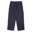 画像2: 00's Eddie Bauer 2タック リネントラウザー "DARK NAVY / W33 L30" (2)