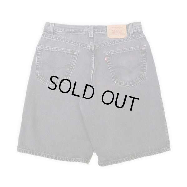 90's Levi's 550 ブラックデニムショーツ 
