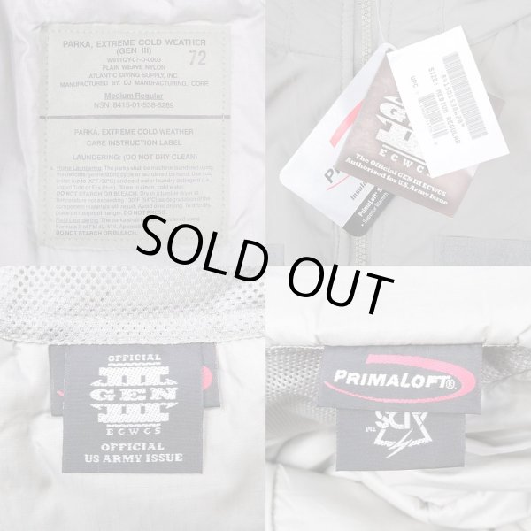 画像3: 07's US.ARMY ECWCS GENIII level7 プリマロフトパーカー “DEADSTOCK” (3)
