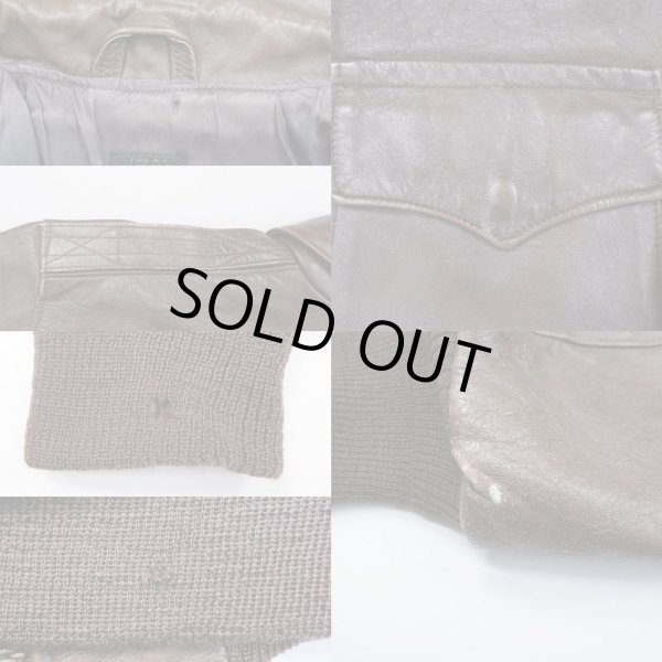 画像4: 80's Willis&Geiger A-2 レザーフライトジャケット (4)