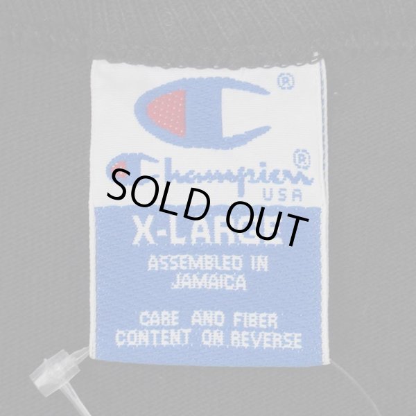 画像2: 90-00's Champion ブランクTシャツ "BLACK" (2)