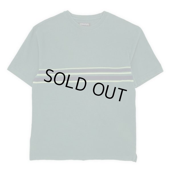 画像1: 00's STRUCTURE コットンピケ マルチボーダーTシャツ (1)