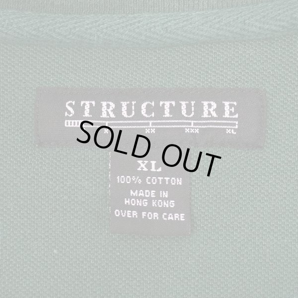 画像2: 00's STRUCTURE コットンピケ マルチボーダーTシャツ (2)