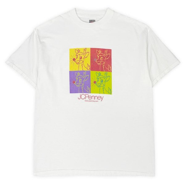 画像1: 90's JC Penney × Rudolph プリントTシャツ (1)