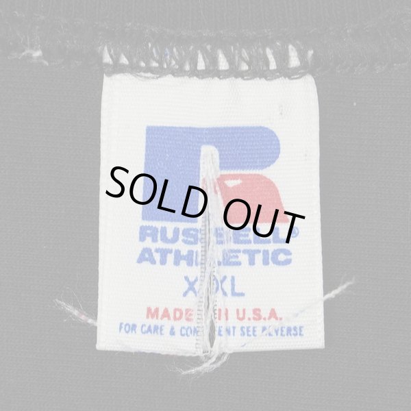 画像2: 80's RUSSELL ブランク フットボールTシャツ “BLACK / XXL / MADE IN USA” (2)