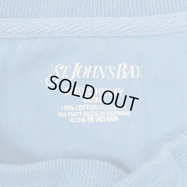 画像2: 00's ST JOHN'S BAY ヘンリーネックカットソー (2)