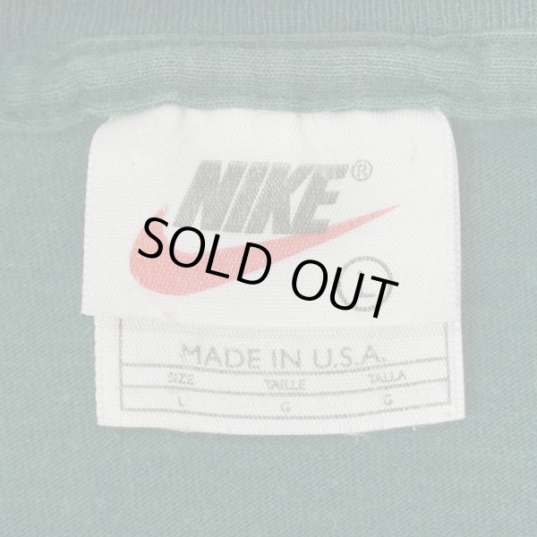 画像2: 90's NIKE ロゴ刺繍Tシャツ "MADE IN USA" (2)