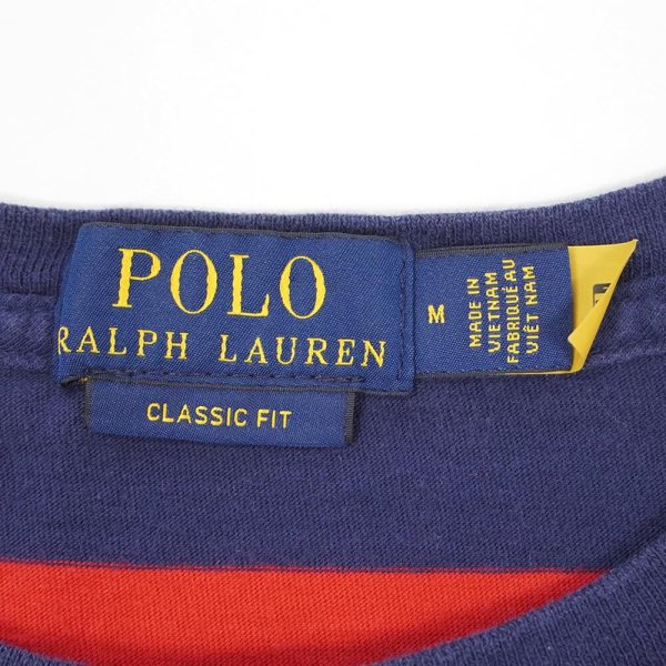 画像2: 00's Polo Ralph Lauren ボーダーポケットTシャツ (2)