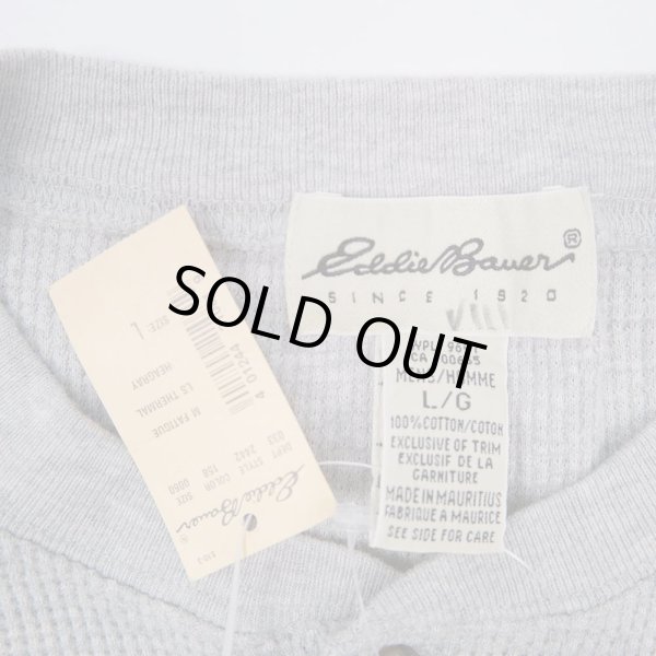 画像2: 90's Eddie Bauer ヘンリーネックカットソー "DEADSTOCK" (2)
