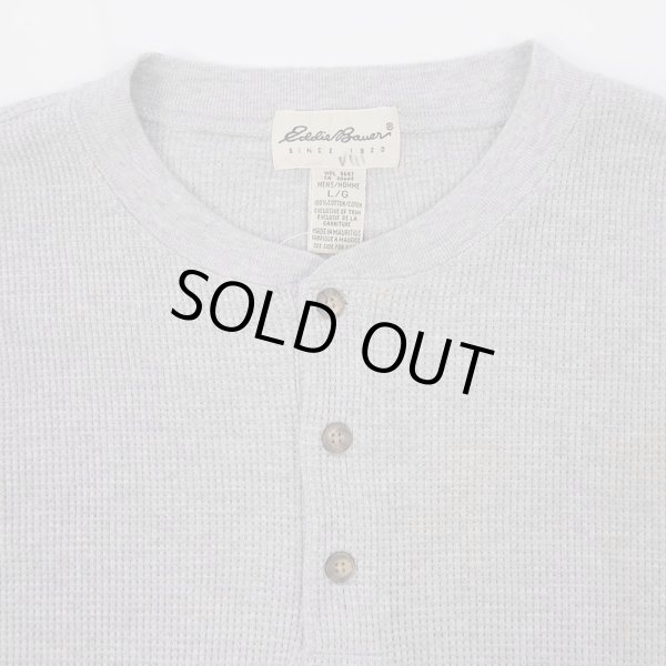 画像3: 90's Eddie Bauer ヘンリーネックカットソー "DEADSTOCK" (3)