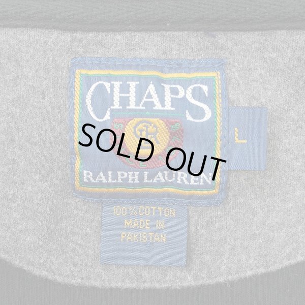 画像2: 90's CHAPS Ralph Lauren L/S ポロシャツ "BLACK" (2)