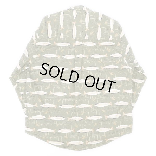 画像2: 90-00's CROSSINGS 総柄ボタンダウンシャツ (2)