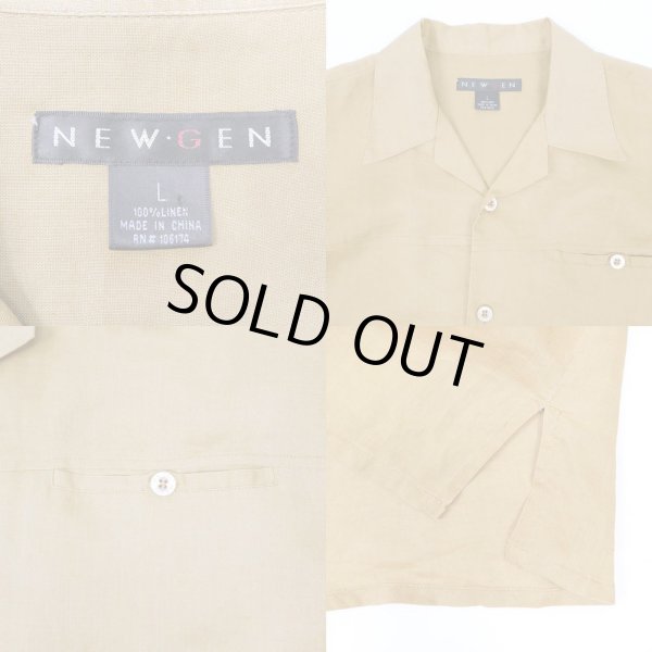 画像3: 90's NEW GEN S/S リネンオープンカラーシャツ (3)