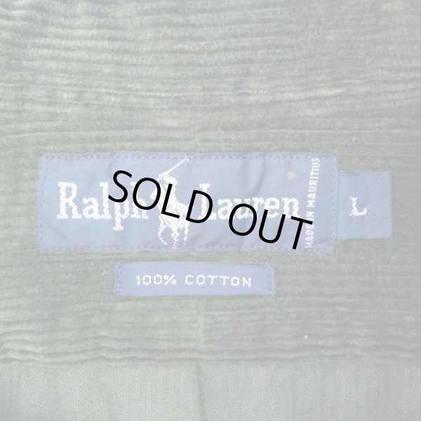 画像3: 90's Polo Ralph Lauren 太畝コーデュロイ ボタンダウンシャツ (3)