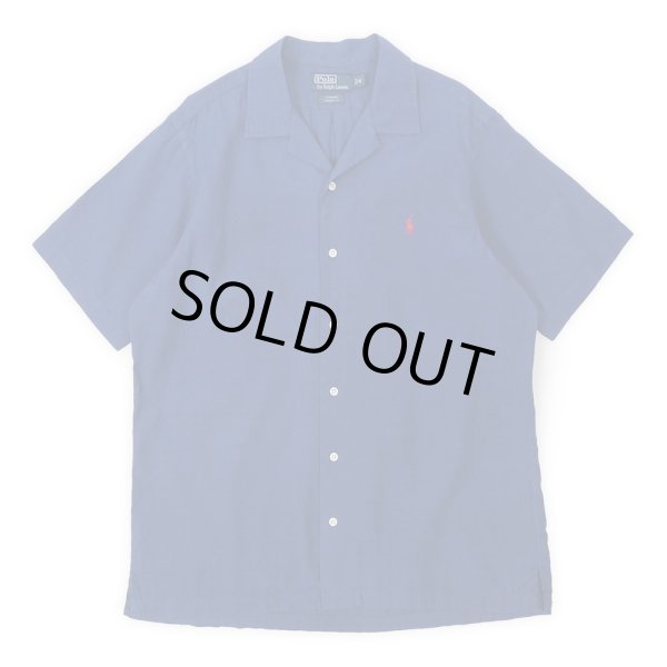 画像1: 90's Polo Ralph Lauren オープンカラーシャツ "CURHAM / LINEN × COTTON" (1)