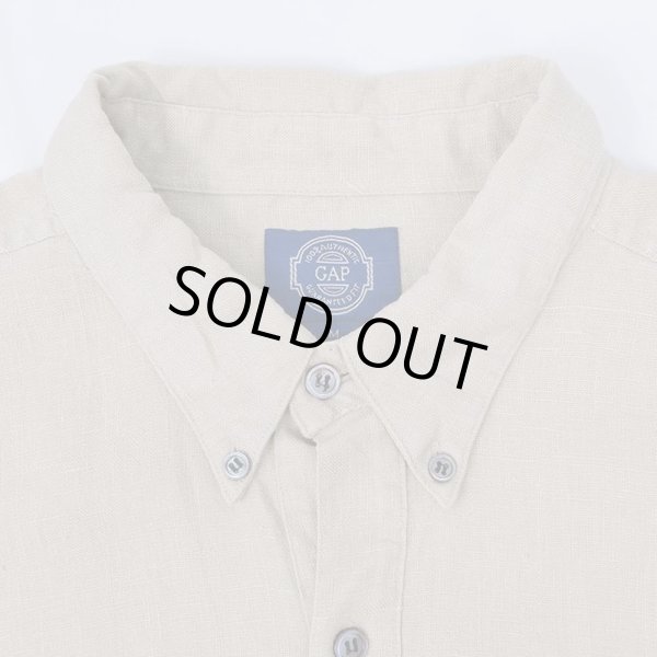 画像3: 90's OLD GAP リネンボタンダウンシャツ (3)