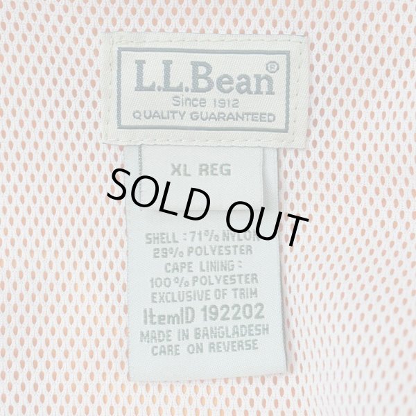 画像2: 00's L.L.Bean ナイロンフィッシングシャツ "MANGO ORANGE" (2)