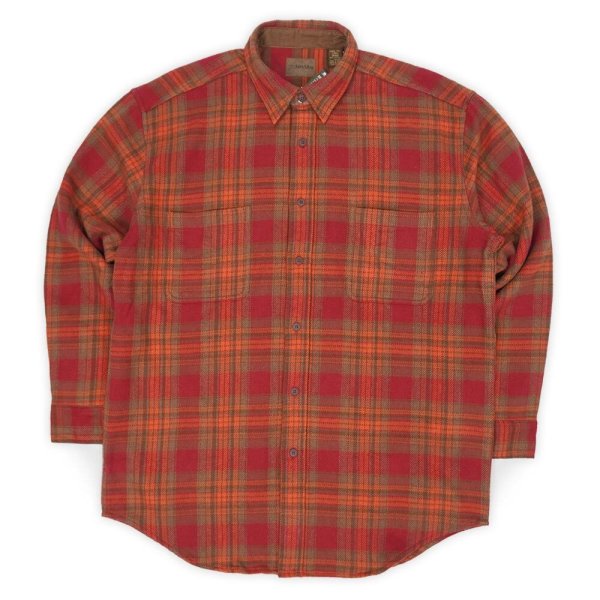 画像1: Late 90's ST JOHN'S BAY ヘビーネルシャツ "DEADSTOCK / RED PLAID" (1)