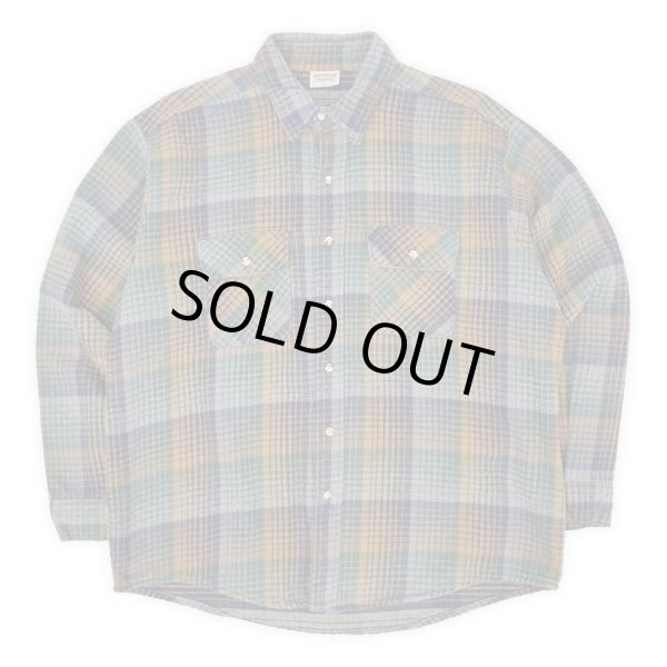 画像1: 90's FIVE BROTHER ヘビーネルシャツ "MADE IN USA" (1)