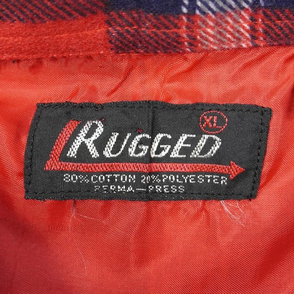 画像2: 80's RUGGED プリントネルシャツ "DEADSTOCK" (2)