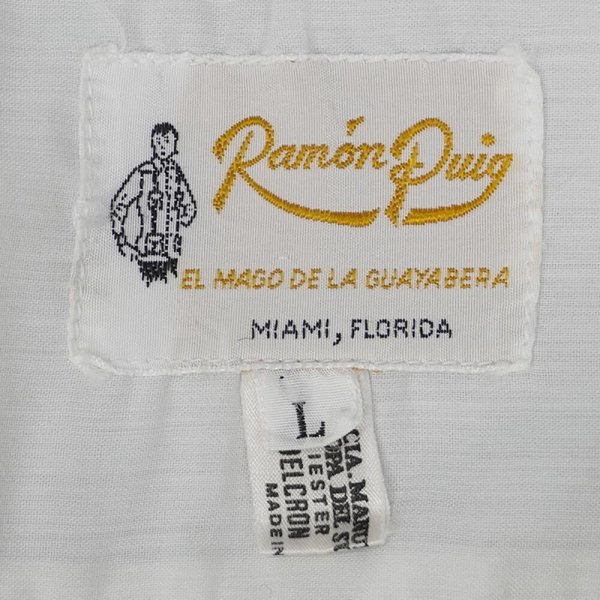 画像2: 80's Ramon Puig L/S キューバシャツ (2)