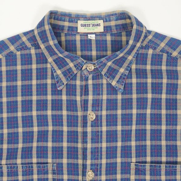 画像3: 90's GUESS JEANS レギュラーカラーシャツ "MADE IN USA" (3)