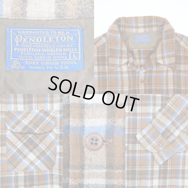 画像3: 70's Pendleton ウールシャツ “BROWN” (3)