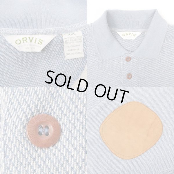 画像3: 90's ORVIS エルボーパッチ付き ポロスウェット (3)