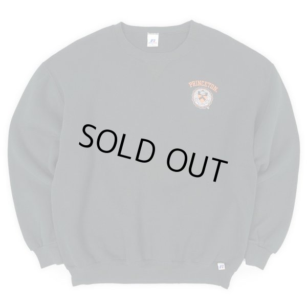 画像1: 00's PRINCETON カレッジロゴ刺繍 スウェット "BLACK RUSSELL BODY" (1)