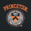 画像2: 00's PRINCETON カレッジロゴ刺繍 スウェット "BLACK RUSSELL BODY" (2)