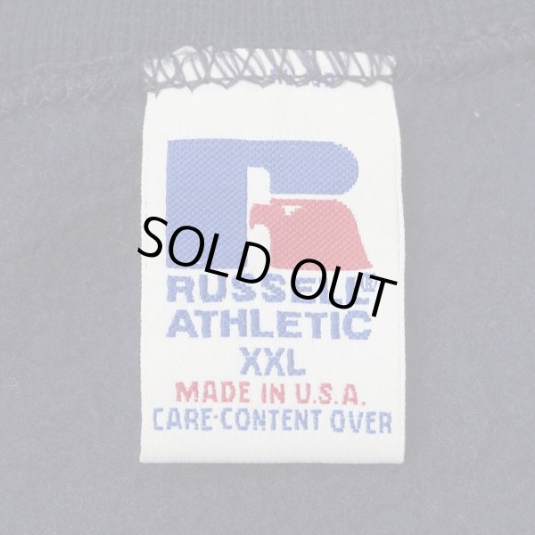 画像2: 90's RUSSELL 前V ブランクスウェット "MADE IN USA / NAVY / XXL" (2)