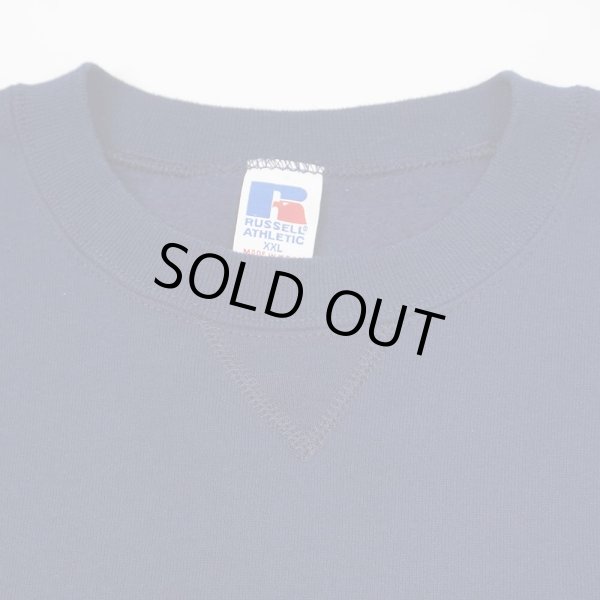 画像3: 90's RUSSELL 前V ブランクスウェット "MADE IN USA / NAVY / XXL" (3)