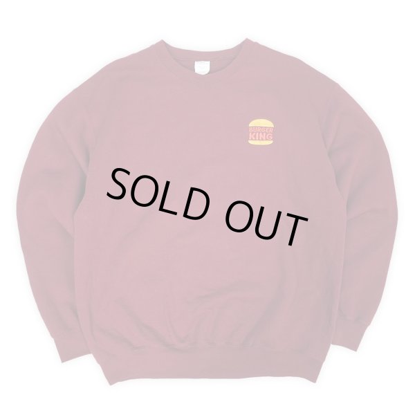 画像1: 00's BURGER KING ロゴ刺繍スウェット (1)