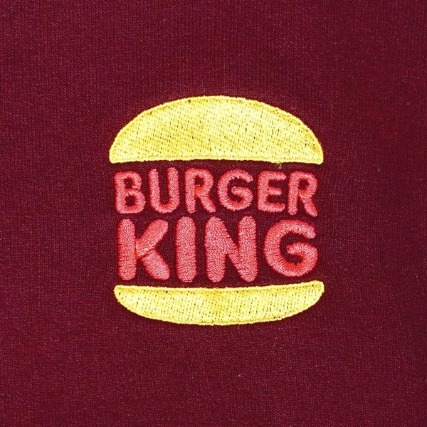 画像2: 00's BURGER KING ロゴ刺繍スウェット (2)