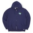 画像1: 00's RUSSELL フルジップ スウェットパーカー "NAVY" (1)