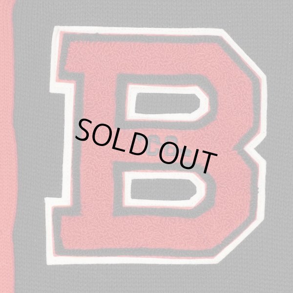 画像3: 60's Grady レタードカーディガン “BLACK×RED / DEADSTOCK” (3)