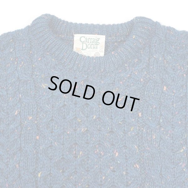 画像3: 90's Carraig Donn ネップ柄 フィッシャーマンセーター "MADE IN IRELAND" (3)