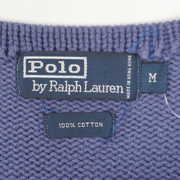 画像2: 90's Polo Ralph Lauren ボートネック コットンニット (2)