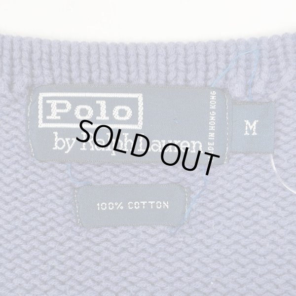 画像2: 90's Polo Ralph Lauren ボートネック コットンニット (2)