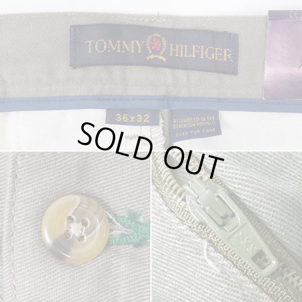 画像4: 90's TOMMY HILFIGER 2タック チノトラウザー "DEADSTOCK" (4)