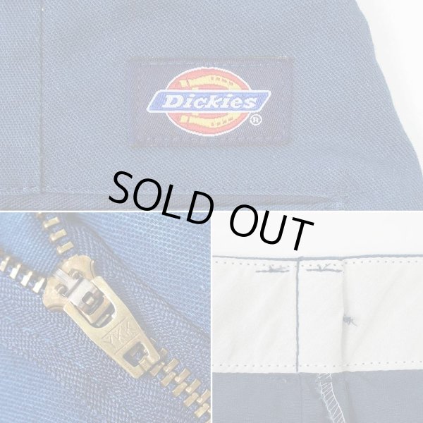 画像4: 90's Dickies 2タック ワークパンツ "NAVY / MADE IN USA" (4)