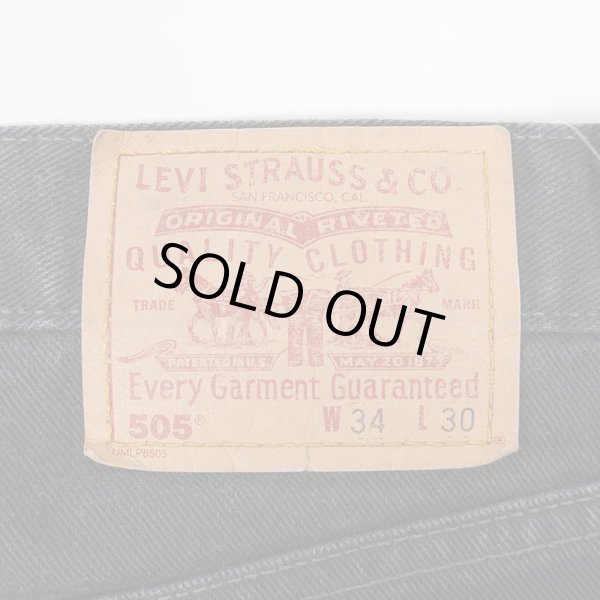 画像3: Early 00's Levi's 505 ブラックデニムパンツ "MADE IN CANADA / W34 L30" (3)