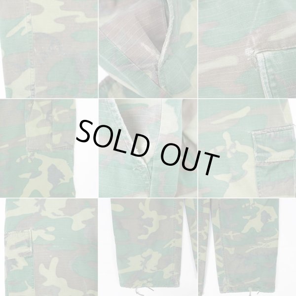 画像4: 60's US.ARMY ERDL グリーンリーフカモ柄 ジャングルファティーグパンツ "LARGE-REGULAR" (4)