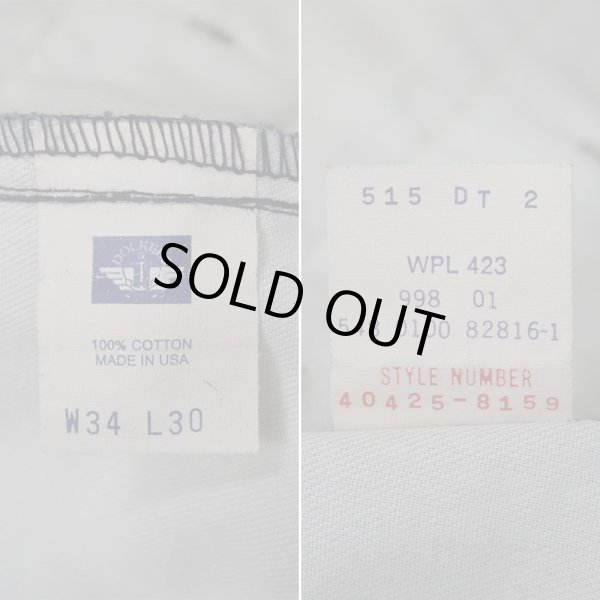 画像4: Early 00's DOCKERS 2タック チノトラウザー "MADE IN USA / BLACK / W34 L30" (4)