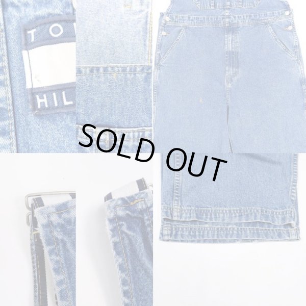 画像6: 90's TOMMY HILFIGER デニムオーバーオール (6)